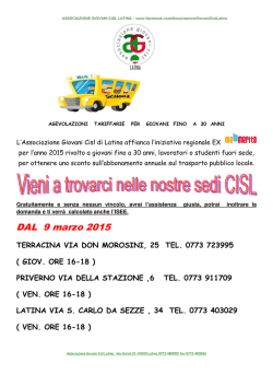 ex ME LO MARITO agevolazione e tariffe per giovani