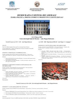 Locandina 12 13 marzo 2015 - Università degli Studi di Messina