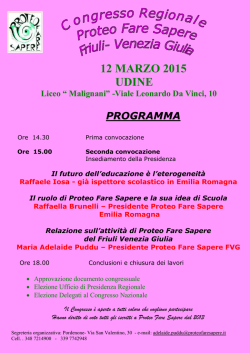 programma congresso - FLC CGIL Pordenone