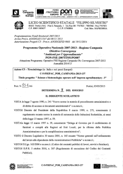 determina n.7 - Liceo Scientifico Statale Filippo Silvestri