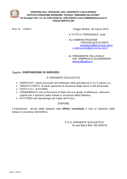 ISTITUTO ISTRUZIONE SUPERIORE STATALE &ldquo;GREGORIO DA