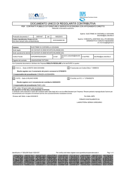 DOCUMENTO UNICO DI REGOLARIT&Agrave; CONTRIBUTIVA