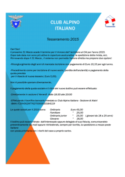 tesseramento 2015