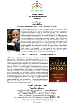 Incontro con Mauro Biglino