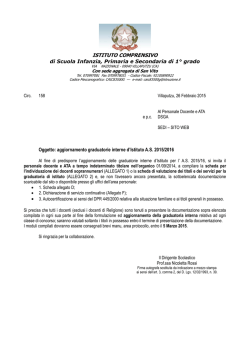 ISTITUTO COMPRENSIVO di Scuola Infanzia, Primaria e