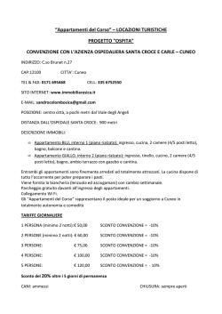 Appartamenti del Corso - Azienda Ospedaliera S. Croce e Carle