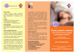 donna, puerpera, mamma - Collegio Ostetriche di Brescia