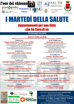 Programma degli incontri