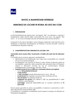 invito a manifestare interesse immobile da locare in roma ad