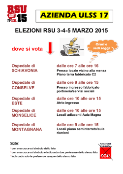 dove votare - fpcgilsanita.padova.it