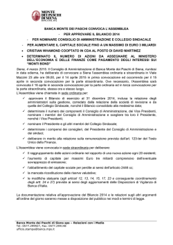 Documento completo in pdf - Banca Monte dei Paschi di Siena