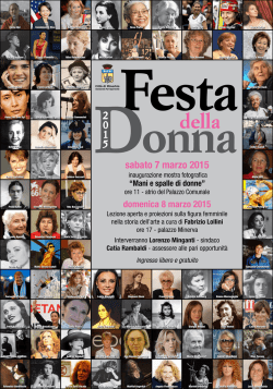 domenica 8 marzo 2015