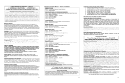 Orario / Schedule Tercer Domingo de Cuaresma– marzo 08 de 2015