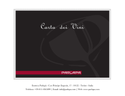 Men&ugrave; - Parlap&agrave;