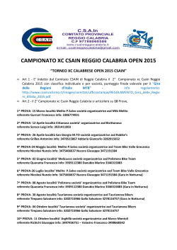 regolamento campionato csain xc 2015 uff[...]