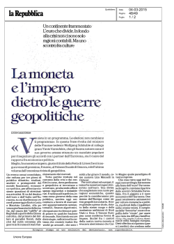 La moneta e l`Impero dietro le guerre geopolitiche