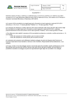 criteri approvati con il decreto n. 5|OSV del 2/03/2015