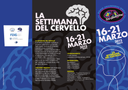 Programma preliminare - Società Italiana di Neuroscienze