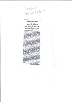 rassegna stampa