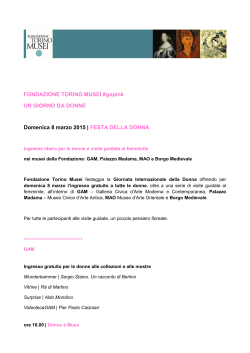 Programma - IRMA - Il portale del Comune di Torino per le pari