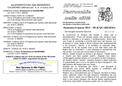 Domenica 8 marzo 2015 &ndash; III di QUARESIMA