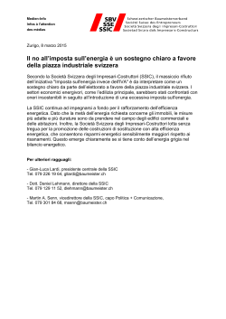 Il no all`imposta sull`energia è un sostegno chiaro a favore della