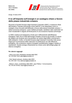 Il no all`imposta sull`energia &egrave; un sostegno chiaro a favore della