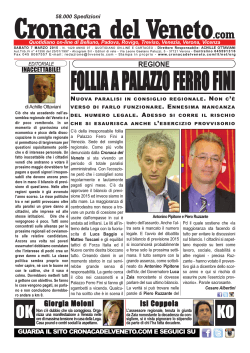 La Cronaca del Veneto 7 marzo 2015