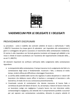 Jobs act, vademecum per delegate/i