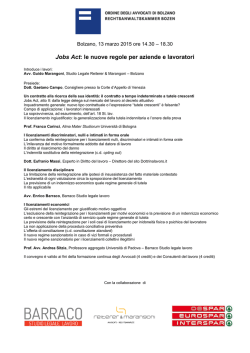 Jobs Act: le nuove regole per aziende e lavoratori