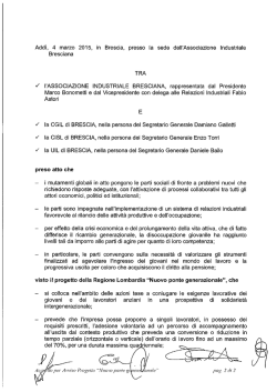 Intesa AIB - CGIL - CISL - UIL - Associazione Industriale Bresciana