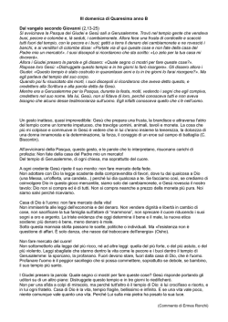 III domenica di Quaresima anno B