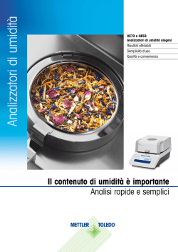 Analizzatori di umidità