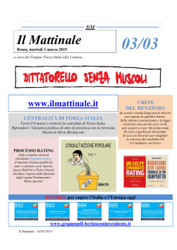 3 marzo 2015 - Il Mattinale