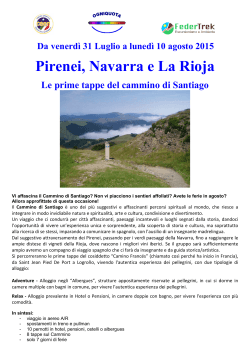 Pirenei, Navarra e La Rioja - le prime