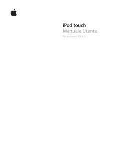 iPod touch Manuale Utente