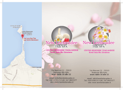 New leelavadee.indd - centro massaggi thai new leelavadee