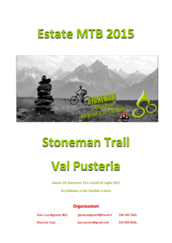 Estate MTB 2015 Stoneman Trail Val Pusteria