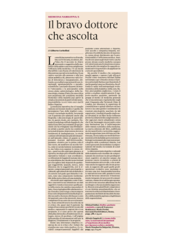 Il bravo dottore che ascolta