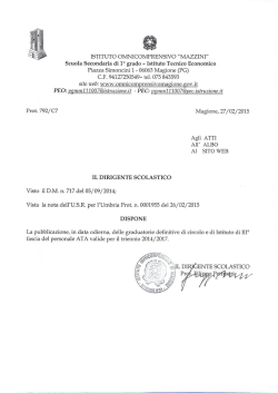 Disposizione Dirigenziale - Omnicomprensivo di Magione