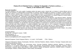 Padova Per la Pediatria Futura - Società Italiana di Neonatologia