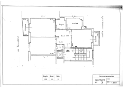 Foglio Part. Sub. Planimetria catastale ALLEGATO N° 3