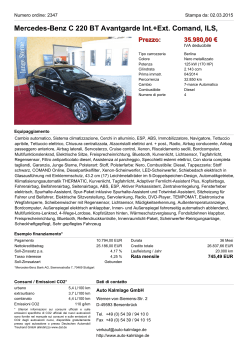 Mercedes-Benz C 200 T CDI Elegance, Automatik, Navigation, Prezzo