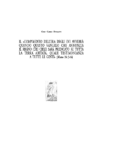 IL COMPIMENTO DELL`ERA DEGLI EVI di Gian Carlo Duranti