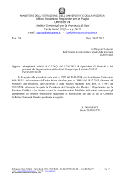 Nota n. 514 del 24/2/2015 - Ambito Territoriale per la provincia di Bari