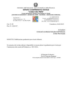 ISTITUTO COMPRENSIVO STATALE &ldquo;CARLO DEL PRETE&rdquo;