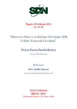 Locandina Prof.ssa Paterlini