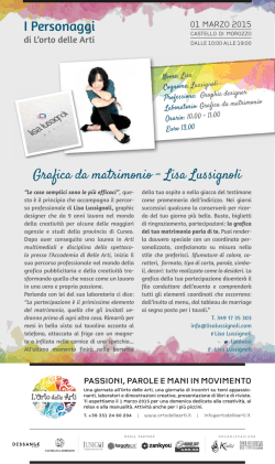 I Personaggi Grafica da matrimonio - Lisa Lussignoli