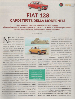 Fiat 128 - Sei Magazine Novembre 2014