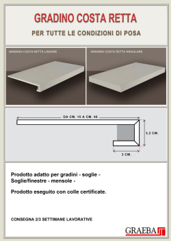 GRADINO COSTA RETTA